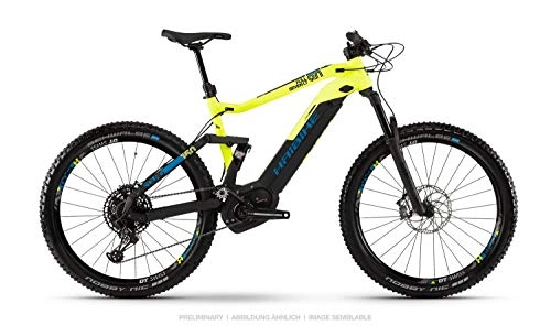 Bicicletas eléctrica : Haibike Sduro FullSeven LT 9.0 Pedelec - Bicicleta eléctrica de montaña (27, 5 pulgadas, talla L), color negro, amarillo y azul