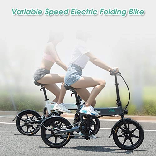 Bicicletas eléctrica : HAINIWER Bicicleta elctrica FIIDO D2S Plegable, Bicicleta elctrica Urbana de 16 Pulgadas 250W Bicicleta elctrica de 6 velocidades de Cambio para Adultos Ciclismo al Aire Libre, desplazamientos