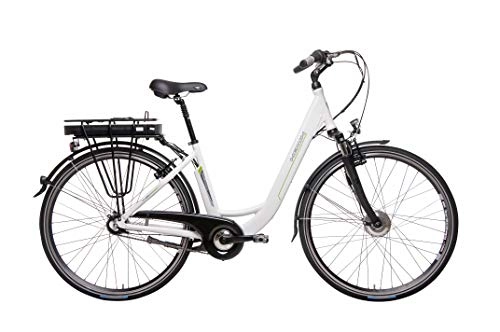 Bicicletas eléctrica : Hawk City Wave - Bicicleta elctrica (28"), Color Blanco