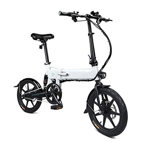 Bicicletas eléctrica : Herewegoo Bicicleta elctrica Plegable, Adultos, Plegable, con luz LED Frontal, Segura, Altura Ajustable, porttil, 25 km / h para Ciclismo, Deportes, Viajes, Regalos