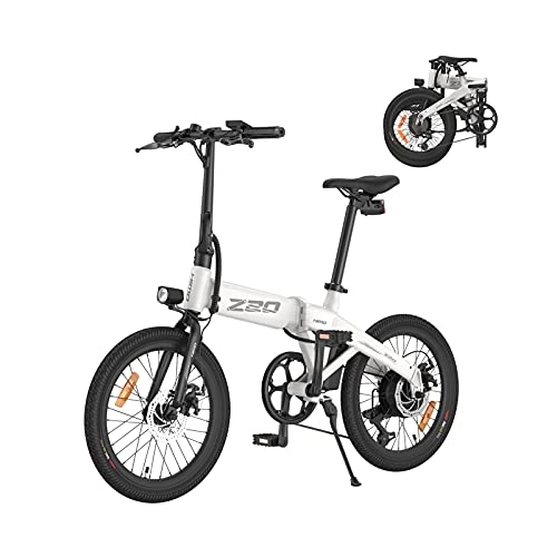 Bicicletas eléctrica : HIMO Bicicleta eléctrica plegable Z20 para adultos, bicicleta eléctrica de 20 pulgadas con batería de iones de litio extraíble de 36 V y 10 Ah, disco dobles, motor Shimano de 6 velocidades, 250W