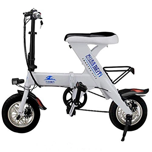 Bicicletas eléctrica : Hokaime Triciclo eléctrico Bicicleta eléctrica Bicicleta eléctrica Scooter Anciano Bicicleta eléctrica Plegable, Blanco