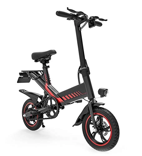 Bicicletas eléctrica : Hold E-Bikes Y2 48V 7.5Ah Smart E Bike 400W Suspensin Trasera Freno de Disco Plegable E Bicicleta Mini Bicicleta elctrica Plegable@Negro