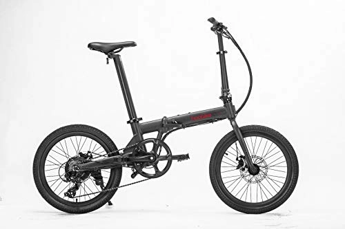 Bicicletas eléctrica : HOOBOARD Hoobike Bicicleta Eléctrica Plegable, 250 W, batería de 36V, 5, 2Ah, batería extraíble con certificación de Iones de Litio, 20" Ruedas, Frenos de Disco, Peso 14 kg