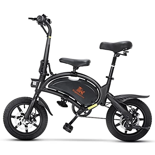 Bicicletas eléctrica : HOOGEE E-Bike Bicicleta Eléctrica Plegable -Batería de 48v 7.5Ah - 14'' Bici Electrica Urbana Potentes con Pedales para Adulto Unisex - Freno de Disco Doble - Kirin V1 Electric Bike