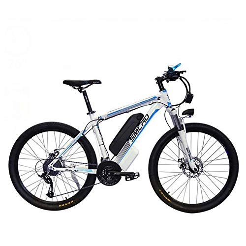 Bicicletas eléctrica : HSART Bicicleta de Montaa Elctrica para Adultos con Batera Iones Litio 36V 13AH Bicicleta Elctrica con Faros LED 21 Velocidades Neumtico 26