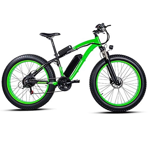 Bicicletas eléctrica : HUATXING Bicicleta elctrica 26 * 4.0inch Aluminio Bicicleta elctrica 48V17A 1000W 40 km / h 6 velocidades Potente Fat Tire Bicicletas de montaña de Nieve E-Bici