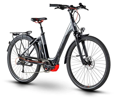 Bicicletas eléctrica : Husqvarna Gran City GC2 Pedelec E-Bike City 2019 - Bicicleta elctrica, Color Gris y Negro, tamao 52 cm