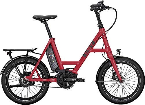 Bicicletas eléctrica : i:SY Drive N3.8 ZR 2020 - Bicicleta elctrica con Correa Dentada y Cambio Continuo, Rojo ferrario Mate
