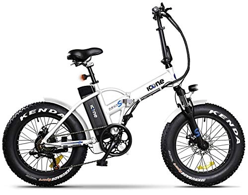 Bicicletas eléctrica : Icon.e Bici Elettrica Pieghevole E-Road Plus 250W Navy White S