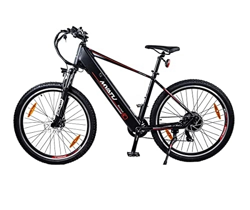Bicicletas eléctrica : Irypulse Bicicletas de Montaña 28" Hombre Bicicleta Eléctrica E-MTB Mujer Terreno Plano Eléctrica Bikes E-Bike Batería de Litio 36V 10Ah Pantalla LCD Unisex Urbana Adulto(Negro)