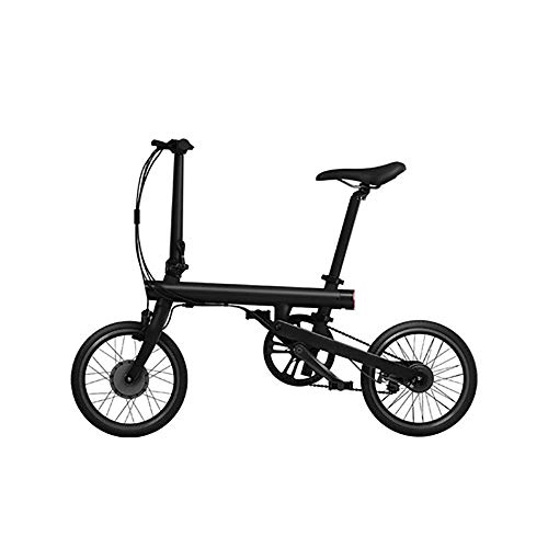 Bicicletas eléctrica : JAEJLQY Bicicleta de Montaa Bicicleta elctrica 16 Pulgadas Origina Bicicleta elctrica Mini Bicicleta elctrica Plegable Inteligente batera de Litio versin Internacional Ebike, Negro