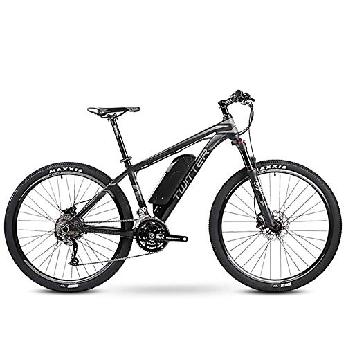 Bicicletas eléctrica : JAEJLQY Bicicleta de Montaña Bicicleta electrica Bicicletas de Freno de Disco Doble altruismo Bicicleta de montaña 27 velocidades Bicicleta 26 / 27.5 Pulgadas, Negro, 27.5in