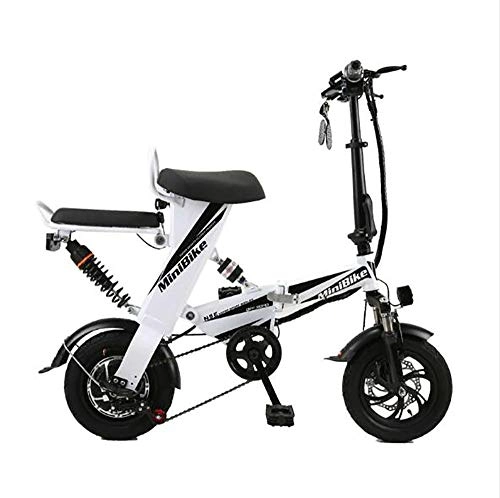 Bicicletas eléctrica : JAEJLQY Nueva Bicicleta elctrica ebike 30-90 velocidades 48V 250-500W Bicicleta de montaña Bicicleta de Grasa aleacin de Aluminio de Bicicleta elctrica de Carretera, Blanco, 30KM