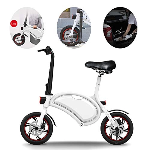 Bicicletas eléctrica : JEANN-roadbike Bicicleta elctrica controlable de la aplicacin Inteligente, Scooter elctrico Plegable de 15.6 Pulgadas, batera de Litio 36V 4.4AH