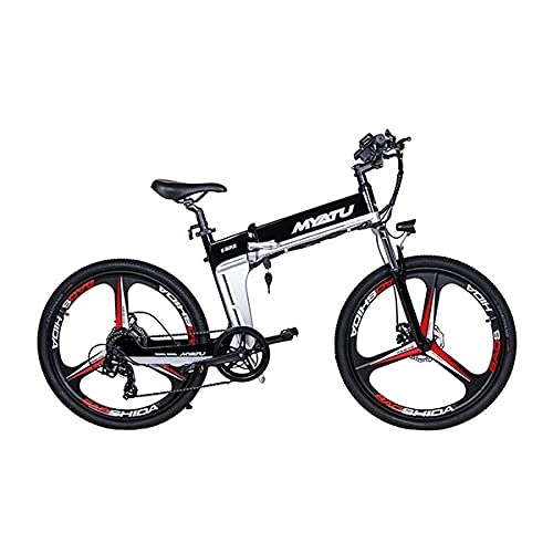 Bicicletas eléctrica : Jolitec-Bicicleta Electrica- Bicicleta Eléctrica Plegable Ebike Speed 42, Aluminio, Shimano 7V, Batería Litio extraíble 48V, 8Ah