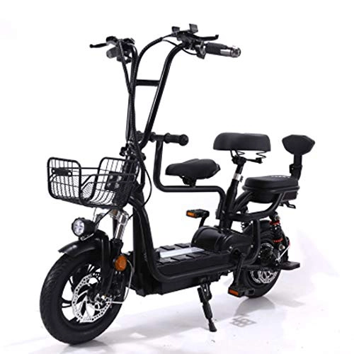 Bicicletas eléctrica : Jun Bicicleta Eléctrica para Adultos, Ciclomotor De Batería De Litio 8A / 10A / 12A para Adultos Bicicleta De Doble Paso para Hombres Y Mujeres Adultos, C, 8Ah / 10Ah / 12Ah