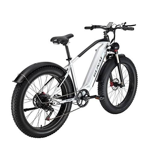 Bicicletas eléctrica : KELKART Bicicleta eléctrica, 26" 4.0 Fat Tire Ebike para Adultos 48V19AH Batería Extraíble, Shimano 7-velocidades, Horquilla de Suspensión Delantera de Aleación Bloqueable