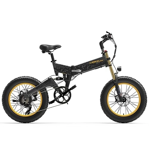 Bicicletas eléctrica : Kinsella LANKELEISI La moto de nieve eléctrica X3000Plus-UP incluye: un sistema de absorción de golpes doble, neumáticos de 20 x 4, una batería de litio de 48 V 17, 5 Ah. (Gris)
