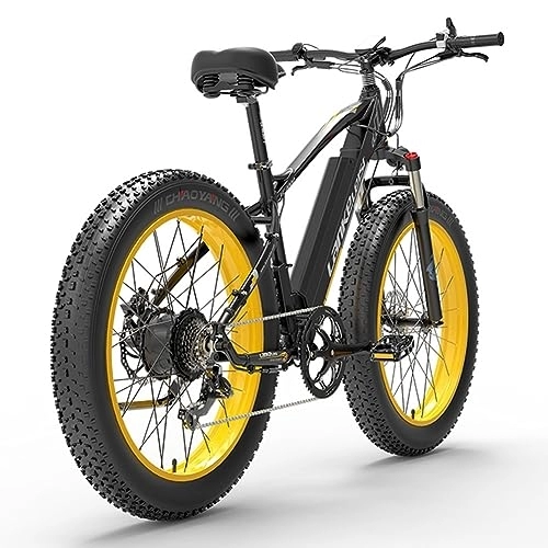 Bicicletas eléctrica : Kinsella LANKELEISI XC4000 Fat Bike Eléctrica, Shimano 7 velocidades, freno de disco mecánico, batería de litio extraíble 48 V x 17, 5 Ah, neumático grande 26 x 4, 0, marco de aleación de aluminio.