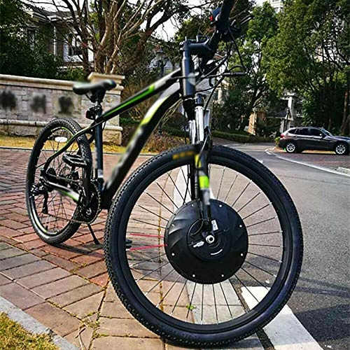 Bicicletas eléctrica : Kit de conversión de rueda delantera para bicicleta eléctrica de 27, 5 pulgadas, 36 V, interfaz USB