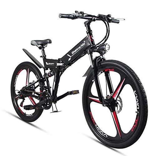 Bicicletas eléctrica : KPLM Bicicleta elctrica Plegable Adultos 26 Pulgadas Bicicleta elctrica Bicicleta de montaña de Carretera 48 V Batera de Litio Pliegue ciclomotor