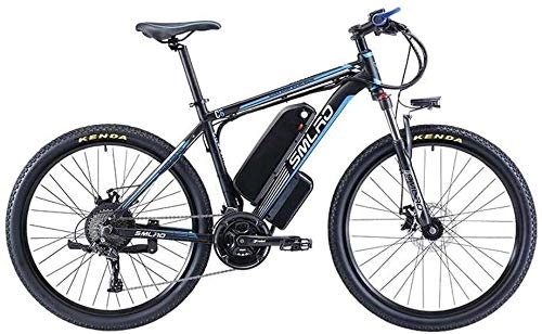 Bicicletas eléctrica : LAMTON Adulto Electric Mountain Bikes, 500W 48V13-16AH batera de Litio, 27 Velocidad de aleacin de Aluminio Bicicleta elctrica (Color : B, tamao : 16AH)