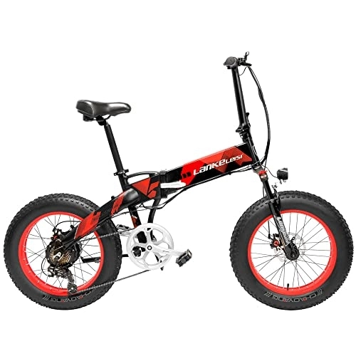 Bicicletas eléctrica : Lankeleisi X2000 Plus 1000 W 12, 8 Ah (rojo)