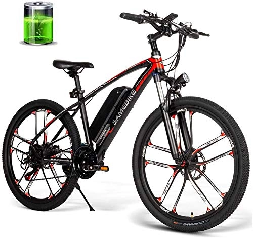 Bicicletas eléctrica : LAZNG 26 Pulgadas Bicicleta eléctrica de 48V 350W 8AH Motor Bici del ciclomotor Resistente al Agua 30 km / Viaje del Adulto / Ciudad / Off-Road h Alta Velocidad E-Bici Hombres Mujeres