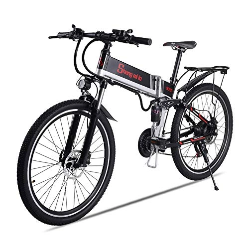 Bicicletas eléctrica : LCLLXB Bicicleta Plegable de aleación de Aluminio de 26 Pulgadas Bicicleta eléctrica Bicicleta de montaña Bicicleta de Carretera Bicicleta Unisex