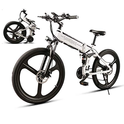 Bicicletas eléctrica : LCLLXB SIMEBIKE 26, White