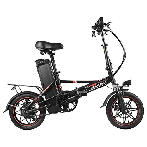 Bicicletas eléctrica : LCLLXB SIMEBIKE Bicicleta ElCtrica 14 Pulgadas 30km / H Velocidad 36v 250w Motor De Engranaje Sin Escobillas De Alta Velocidad 8ah BaterA De Litio Sin Escobillas Acero De Alto Carbono