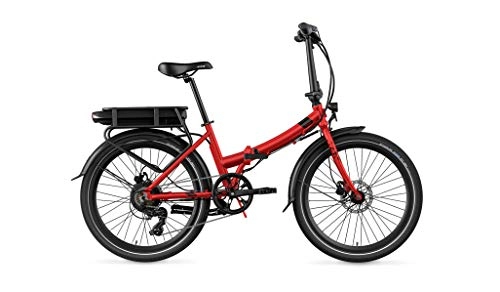 Bicicletas eléctrica : Legend eBikes Siena Smart Bicicleta Elctrica Plegable Inteligente con Rueda de 24 Pulgadas, Batera 36V 10.4Ah (374.4Wh), Strawberry Red