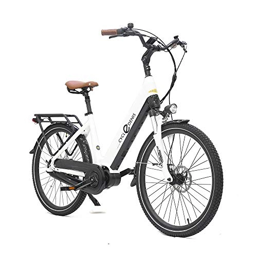 Bicicletas eléctrica : Levin dental Denis One 24? Bicicleta Eléctrica Bicicleta Eléctrica de Ciudad (Blanco)