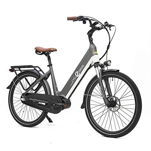 Bicicletas eléctrica : Levin dental Denis One 24? Bicicleta Eléctrica Bicicleta Eléctrica de Ciudad (Gris)