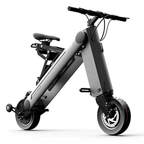 Bicicletas eléctrica : LHSUNTA Scooters eléctricos de neumáticos gordos de 36V 350W Scooter eléctrico Plegable con Rango de 35 HP, Marco Plegable y configuración de Velocidad de aplicación