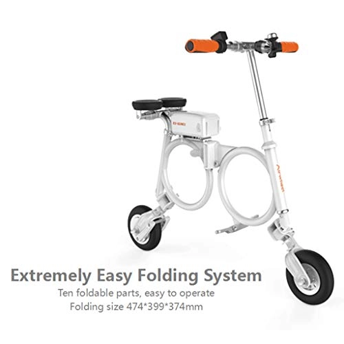 Bicicletas eléctrica : LINLIM Bicicleta Elctricas Plegable para Adultos Scooter elctrico Compact E-Bike con Bolsa de Transporte