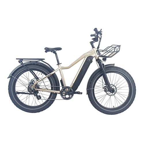 Bicicletas eléctrica : Liu Yu·casa creativa Bicicleta eléctrica para Adultos 26" Fat Tire 750W Bicicleta eléctrica para Hombre Mujer, 7 velocidades E- Bike con batería de Litio 48V 16A (Color : 48V / 750W)