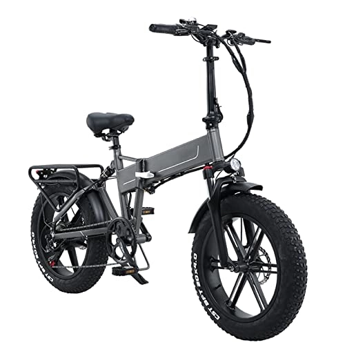 Bicicletas eléctrica : Liu Yu·casa creativa Bicicleta eléctrica Plegable de 20" 800w 48v 12.8ah Bicicleta eléctrica 4.0 Neumático Gordo Bicicleta eléctrica Bicicletas Plegables para Adultos (Color : MG Two-Batteries)