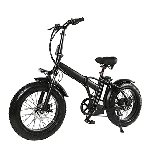 Bicicletas eléctrica : Liu Yu·casa creativa Bicicleta eléctrica Plegable for Adultos 75 0W / 1000W48V 15 AH 20 Pulgadas Mountain Bike Fat Bike Pedal Assist E-Bike (Color : G48V18A1000W, Number of speeds : 1 PC Battery)