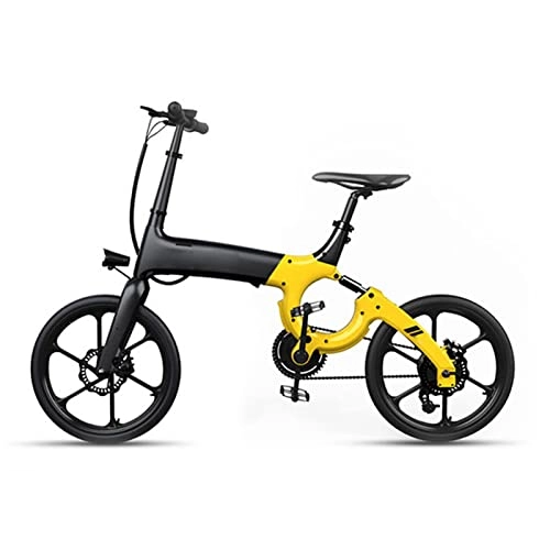 Bicicletas eléctrica : Liu Yu·casa creativa Bicicletas eléctricas Plegables for Adultos 250W Motor 36V Ocultar batería de Litio 20 Pulgadas Ciudad eléctrica Bicicleta Pliegue EBIK (Color : Naranja)
