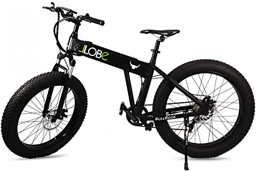 Bicicletas eléctrica : LLOBE - E-Bike Mountain Bike Bull (26pulgadas, 7velocidades, motor trasero, 374WH 66, 04cm)