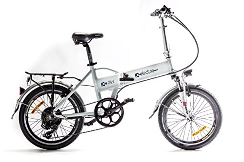 Bicicletas eléctrica : Lobito Ice Mini Bicicleta eléctrica Plegable, Unisex Adulto, Blanco, Talla Única