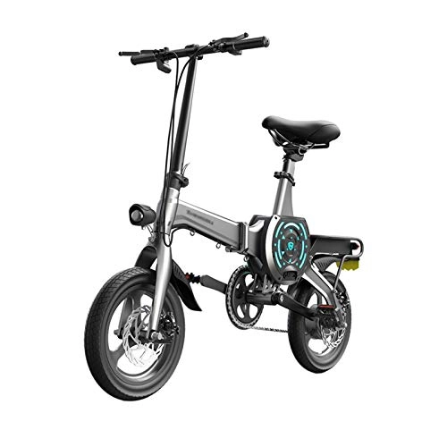 Bicicletas eléctrica : LOMJK Bicicleta eléctrica Plegable, Motor 300W de 14 Pulgadas 36V 10.4AH App Smart App Electric Bicycle Pedal Assist Adult Bicycle Youth Outdoor Riding Travel (tamaño : 130KM)