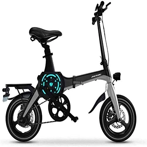 Bicicletas eléctrica : LOPP Ebike bicicleta eléctrica para adultos rápido de 14 pulgadas móvil plegable de montaña eléctrica para adultos equipado con batería de iones de litio de 36 V e-bike 400 W potente motor