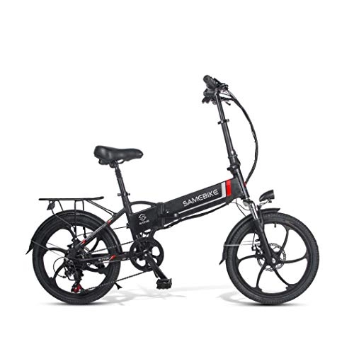 Bicicletas eléctrica : LP-LLL Bicicletas elctricas - Bicicleta Plegable E-Bike Bicicleta Plegable de 20 Pulgadas Bicicleta Plegable 48V 8Ah batera de Litio, Ligera y prctica