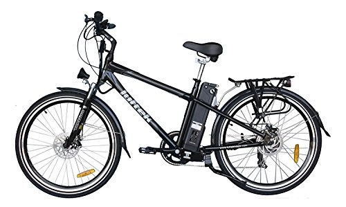 Bicicletas eléctrica : luftek vélo électrique modèle 312 St Black 10 Ah Carbon Look