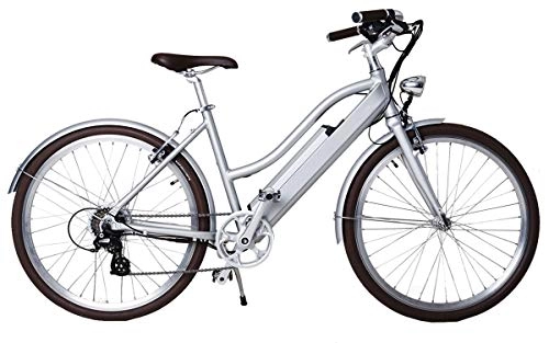 Bicicletas eléctrica : LUTECE BIKE - Bicicleta eléctrica para adultos, Libby Miller, VAE, 26 pulgadas (66 cm), de aluminio, 250 W, Batería con 70 km de autonomía, peso de 19 kg con batería, servicio posventa premium - Gris Météore