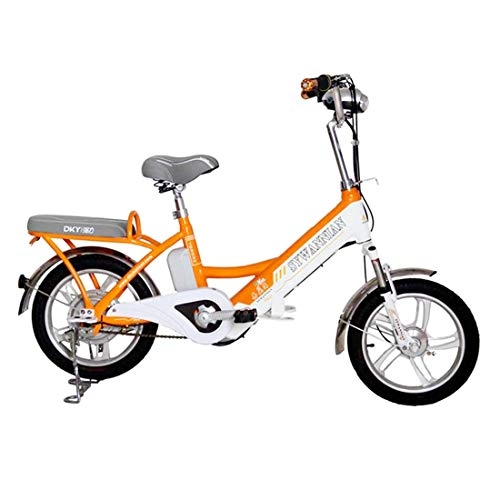 Bicicletas eléctrica : Lvbeis Adultos Bici Electrica de Montaa Bicicleta con Asistidas Al Pedaleo PortTil E-Bike 25 KM / h Bicicleta, Orange