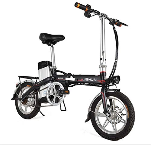 Bicicletas eléctrica : Lvbeis Adultos Bici Electrica de Montaa Plegable Bicicleta con Asistidas Al Pedaleo PortTil E-Bike 20 KM / h Bicicleta